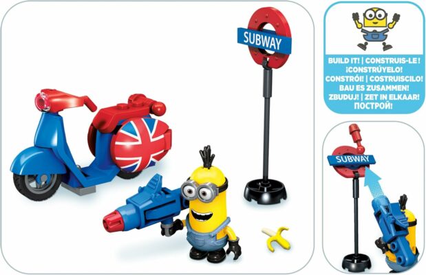 Minions Toys Mega Bloks Minion Movie Scooter Escape