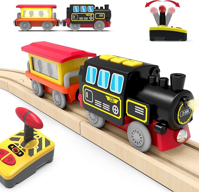 Motorized Train for Wooden Track Remote Control Train