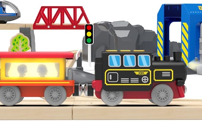Motorized Train for Wooden Track Remote Control Train Motorized Train for Wooden Track Remote Control Train