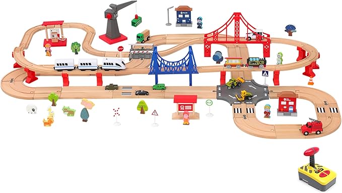 Motorized Train for Wooden Track Remote Control Train