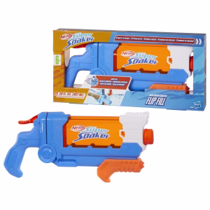 Nerf Super Soaker Flip Fill Water Blaster Fast Fill 30 Fluid Ounce Tank Water Toys