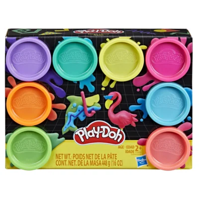 Play-Doh Neon Colors 8 Pack of 2 Ounce Cans Arts and Crafts for Kids