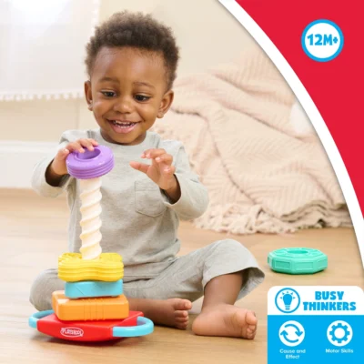 Playskool Spin 'N Rock Stacker Baby Learning Toy