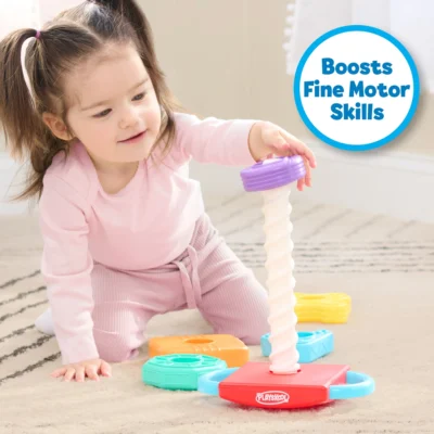 Playskool Spin 'N Rock Stacker Baby Learning Toy