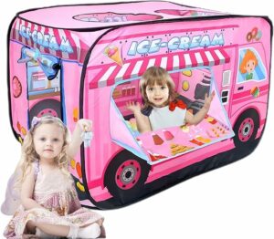 Pop Up Tent for Kids Ice Cream Truck Play Tent