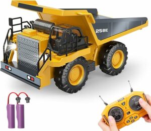 RC Dump Truck Toy for Boys Remote Control Play Truck Construction Vehicles