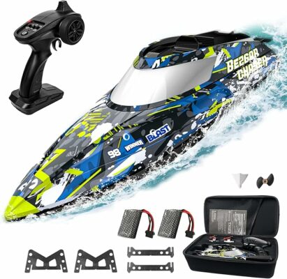 Remote Control Boats Fast Speed RC Boat with A Portable Suitcase for Lakes