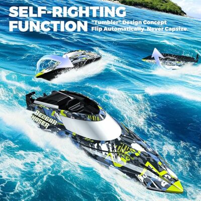 Remote Control Boats Fast Speed RC Boat with A Portable Suitcase for Lakes