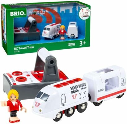 Remote Control Travel Train Kids Toy with Light and Sound Features