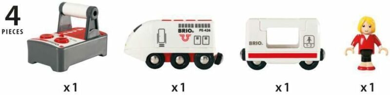 Remote Control Travel Train Kids Toy with Light and Sound Features