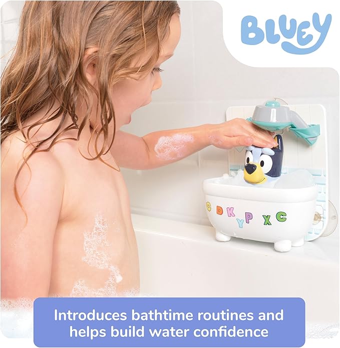 TOMY Toomies Shower & Scrub Bluey Create Your Own Bubbles Bath Toys TOMY Toomies Shower & Scrub Bluey Create Your Own Bubbles Bath Toys