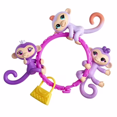 WowWee Fingerlings Minis-Series 1-5 Piece Banana Blister 3 Figures