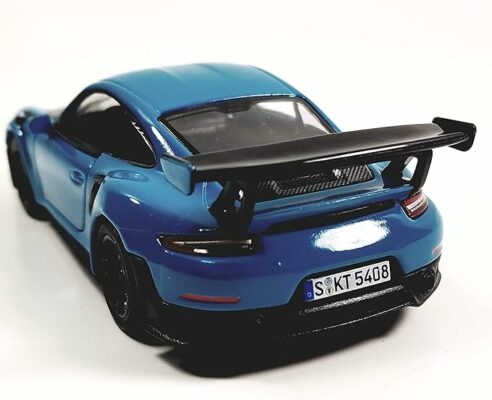2010 Porsche 911 GT2 RS Aqua Blue Diecast Metal Model Toy