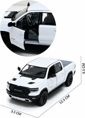 2019 Dodge Ram Pickup Die Cast Metal Model Toy Truck White