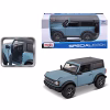 2021 Ford Bronco Badlands Gray Metallic with Black Diecast Model Car