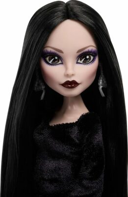 Monster High x Wednesday Doll Morticia Addams Collectible in Black