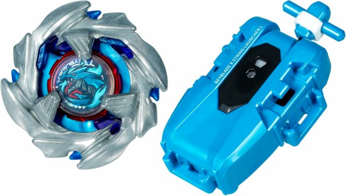 Beyblade X Cobalt Dragoon 2-60C Deluxe Left-Spin String Launcher Set