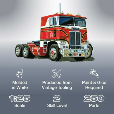 AMT White Freightliner 2-in-1 SC/DD Cabover Tractor
