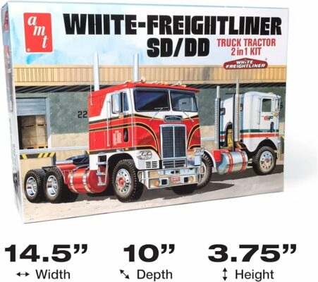 AMT White Freightliner 2-in-1 SC/DD Cabover Tractor