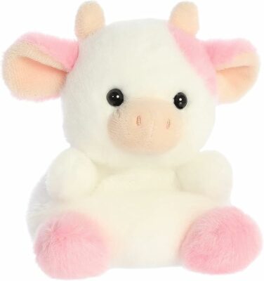Adorable Palm Pals™ Belle Strawberry Cow™ Stuffed Animal