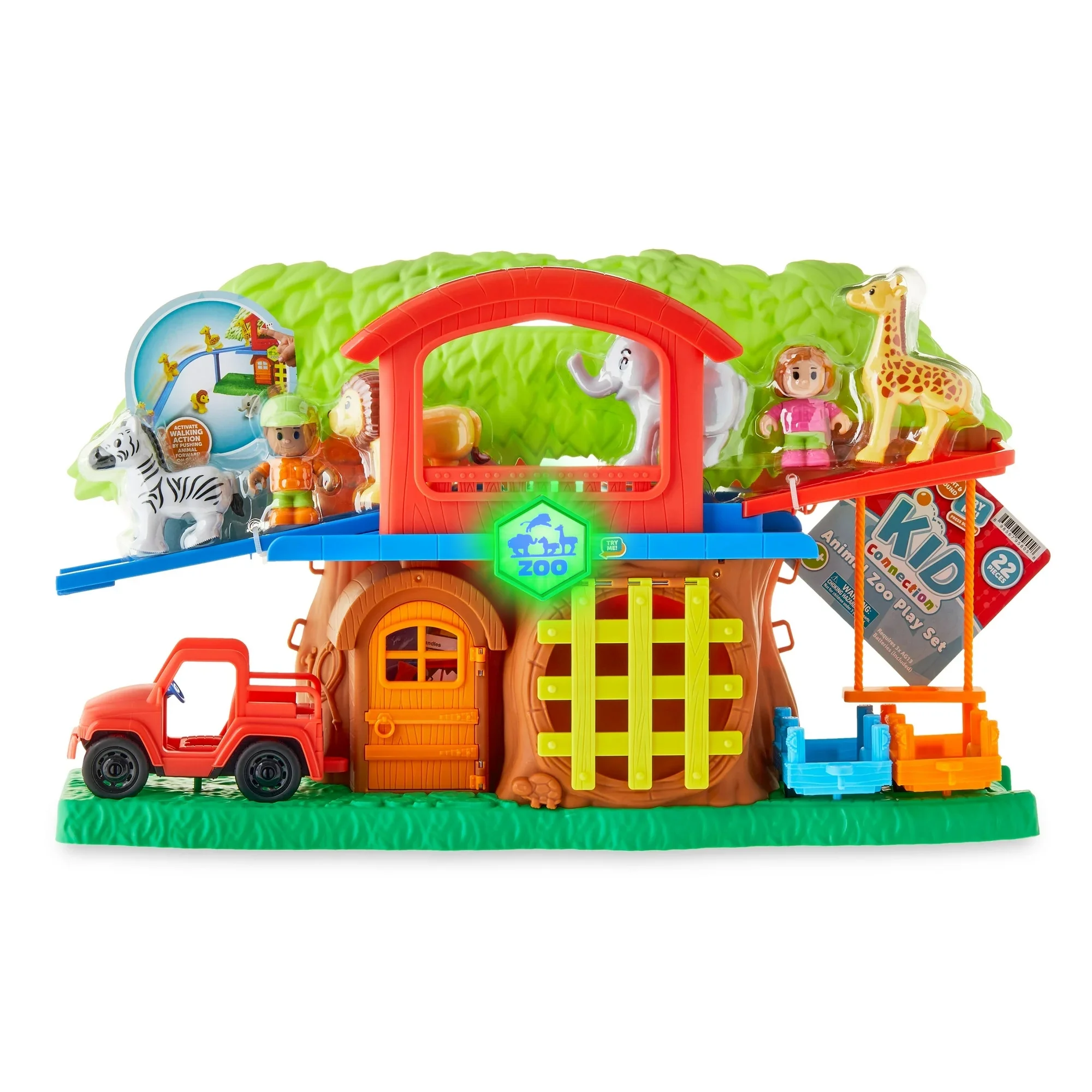 Animal Zoo Play Set with Lights and Sounds 22 Pieces Animal Zoo Play Set with Lights and Sounds 22 Pieces