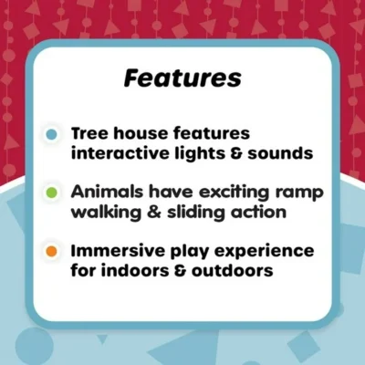 Animal Zoo Play Set with Lights and Sounds 22 Pieces