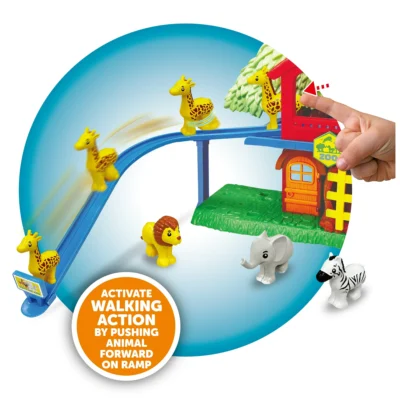 Animal Zoo Play Set with Lights and Sounds 22 Pieces