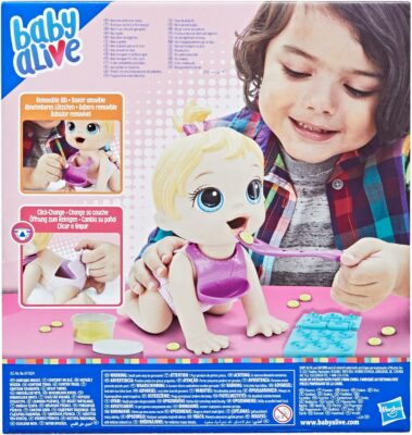 Baby Alive Lil Snacks Doll Eats and Poops Blonde Haired Snack-Theme