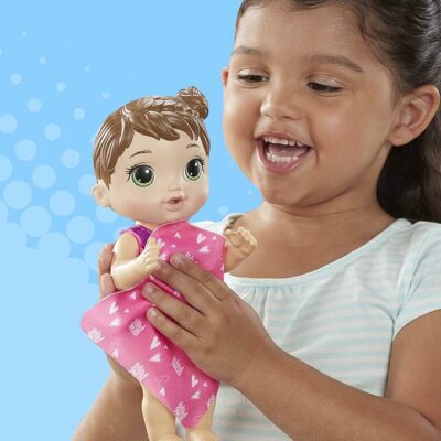 Baby Alive Splash'n Snuggle Baby Brown Hair Doll for Water Play