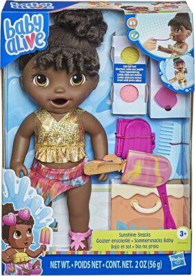 Baby Alive Sunshine Snacks Doll Summer Themed Waterplay Baby Doll