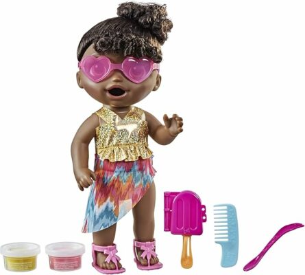 Baby Alive Sunshine Snacks Doll Summer Themed Waterplay Baby Doll