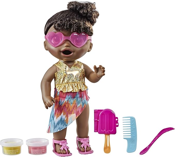 Baby Alive Sunshine Snacks Doll Summer Themed Waterplay Baby Doll