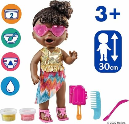 Baby Alive Sunshine Snacks Doll Summer Themed Waterplay Baby Doll