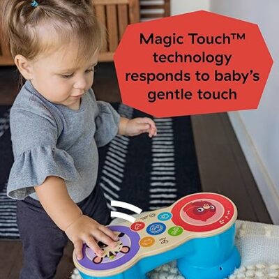 Baby Einstein Upbeat Tunes Magic Touch Wooden Drum​ Musical Toy