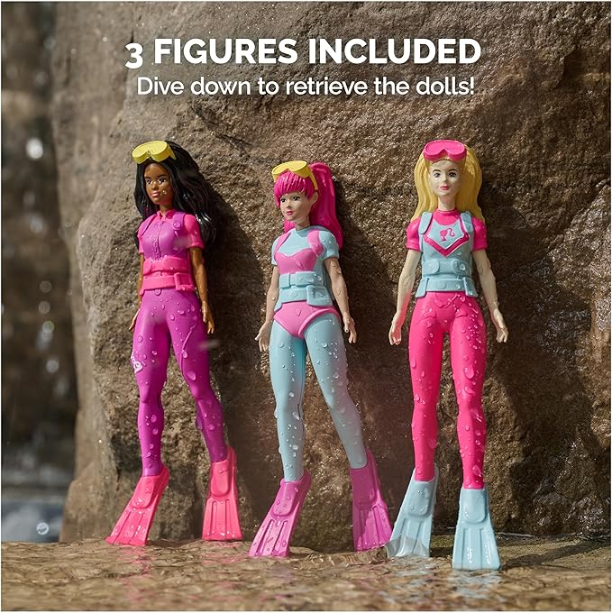 Barbie Dive Characters 3 Pack Swimming Pool Accessories & Kids Pool Toys Barbie Dive Characters 3 Pack Swimming Pool Accessories & Kids Pool Toys