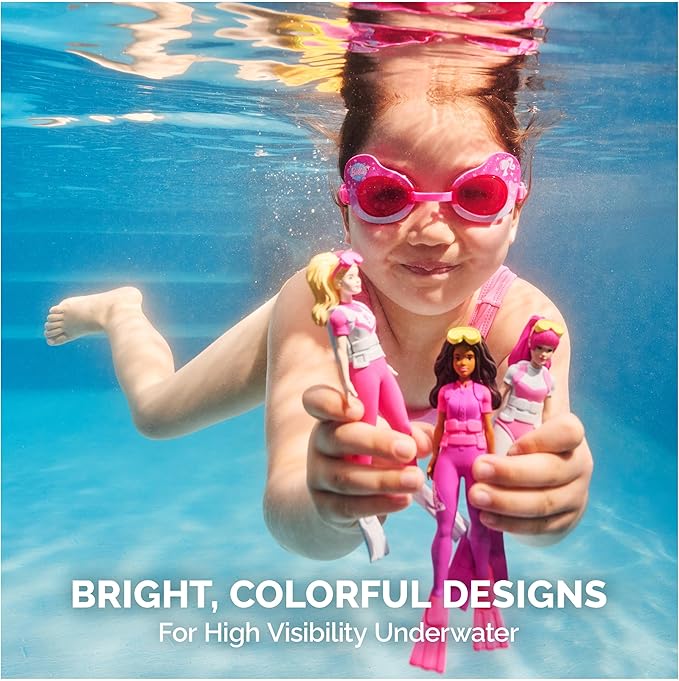Barbie Dive Characters 3 Pack Swimming Pool Accessories & Kids Pool Toys Barbie Dive Characters 3 Pack Swimming Pool Accessories & Kids Pool Toys