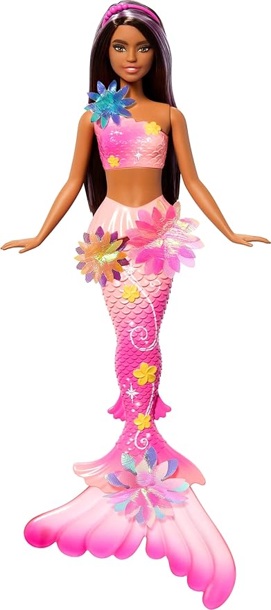 Barbie Mermaid Toy Dolls with Surprise Magic Blooming Flowers