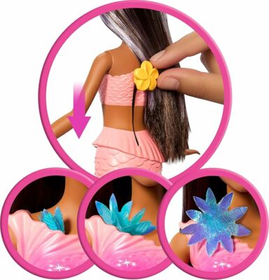 Barbie Mermaid Toy Dolls with Surprise Magic Blooming Flowers