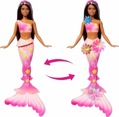 Barbie Mermaid Toy Dolls with Surprise Magic Blooming Flowers