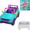 Barbie RC SUV & Stickers Can Hold & Store 2 Barbie Dolls & Accessories