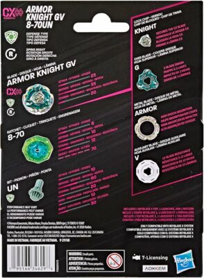 Beyblade X Fortress Knight GV 8-70UN CX Infinity Starter Pack Set