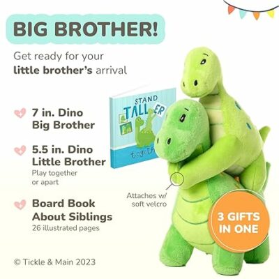 Big Brother Gift Dinosaur Stuffed Animal Set