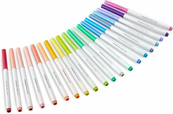 CRAYOLA Pastel Super Tips Washable Medium Tip Markers Pack of 20