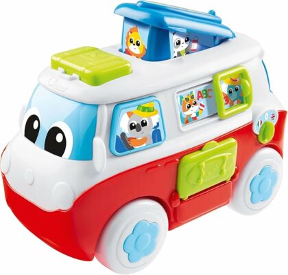 Chicco My First Bilingual Caravan Educational Toy 6 Button Vehicle