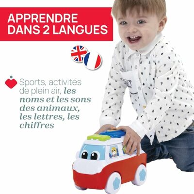 Chicco My First Bilingual Caravan Educational Toy 6 Button Vehicle