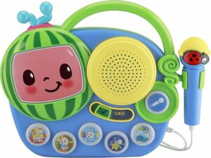 Cocomelon Toy Singalong Boombox with Microphone and Built-in Music