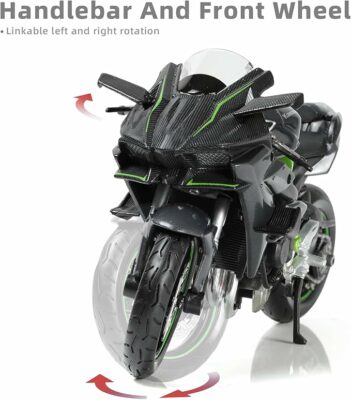 Compatible for Kawasaki Ninja H2R Motorcycle Model Toy Die-cast Metal