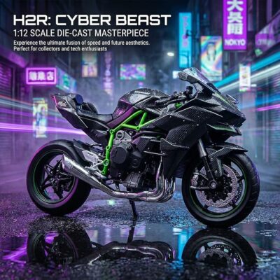 Compatible for Kawasaki Ninja H2R Motorcycle Model Toy Die-cast Metal