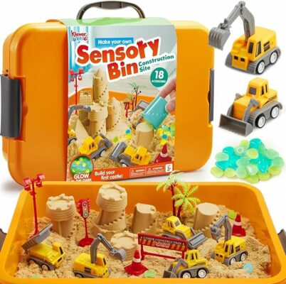 Construction Sensory Bin for Toddlers Building kit