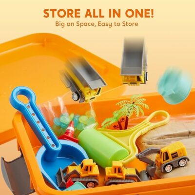 Construction Sensory Bin for Toddlers Building kit